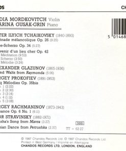 Lydia Mordkovitch - Tchaikovsky*, Glazunov*, Prokofiev*, Rachmaninov*, Stravinsky* - Marina Gusak-Grin-1