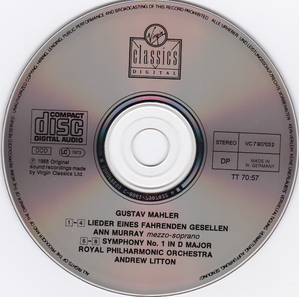 Ann Murray, Royal Philharmonic Orchestra, Andrew Litton - Gustav Mahler-2