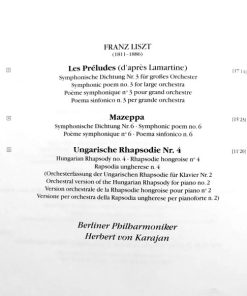 Liszt*, Smetana*, Berliner Philharmoniker, Herbert von Karajan-4