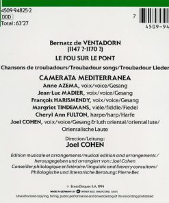 Bernatz de Ventadorn*, Camerata Mediterranea, Joel Cohen (3)-1