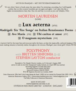 Morten Lauridsen - Polyphony, Britten Sinfonia, Stephen Layton-1