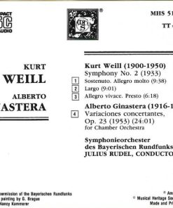 Kurt Weill, Alberto Ginastera – Symphonieorchester Des Bayerischen Rundfunks*, Julius Rudel-1