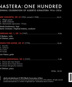 Alberto Ginastera, Gil Shaham, Yolanda Kondonassis, Jason Vieaux, Orli Shaham, Oberlin College Conservatory Orchestra-1