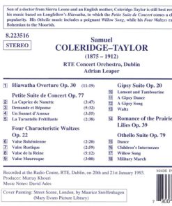 Samuel Coleridge-Taylor, RTE Concert Orchestra, Dublin*, Adrian Leaper-1