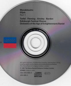 Felix Mendelssohn-Bartholdy, Bryn Terfel, Renée Fleming, Patricia Bardon, John Mark Ainsley, Edinburgh Festival Chorus, Orchestra Of The Age Of Enlightenment, Paul Daniel-2