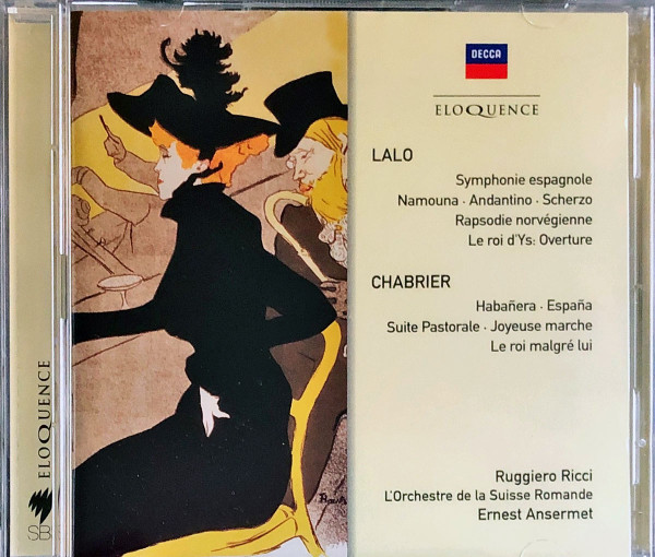 Édouard Lalo / Emmanuel Chabrier, Ruggiero Ricci, L'Orchestre De La Suisse Romande, Ernest Ansermet-0