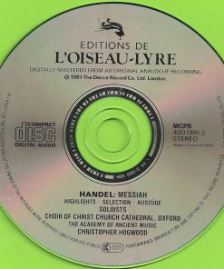 Handel* - Nelson* • Kirkby* • Watkinson* • Elliott* • Thomas* • Choir Of Christ Church Cathedral, Oxford* • The Academy Of Ancient Music • Christopher Hogwood-2