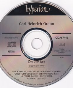 Carl Heinrich Graun, Uta Schwabe, Inge van de Kerkhove, Christoph Genz, Stephan Genz, La Petite Bande, Ex Tempore, Sigiswald Kuijken-2