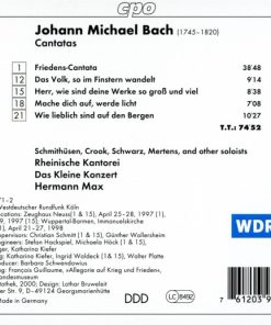Johann Michael Bach - Schmithüsen* · Crook* · Schwarz* · Mertens* · Kantorei* · Das Kleine Konzert · Hermann Max-1