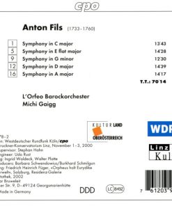 Anton Fils* - L'Orfeo Barockorchester, Michi Gaigg-1