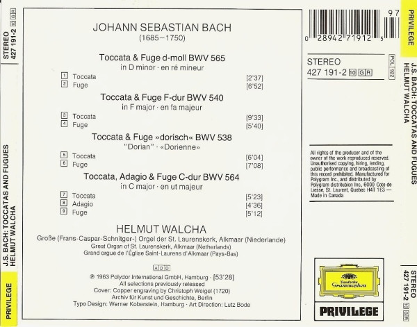 Johann Sebastian Bach / Helmut Walcha-1