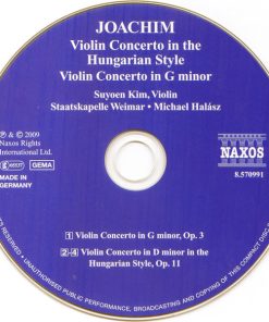 Joseph Joachim, Suyoen Kim, Staatskapelle Weimar, Michael Halász-3