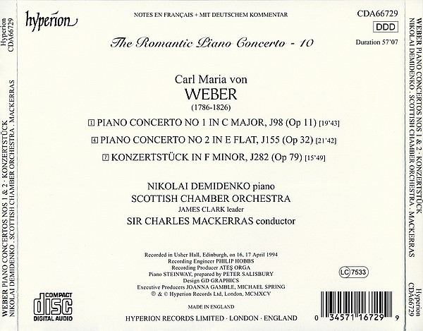 Weber* - Nikolai Demidenko, Scottish Chamber Orchestra, Sir Charles Mackerras-2