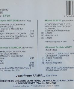 Domenico Cimarosa, François Devienne, Michel Blavet, Giovanni Battista Viotti, Jean-Pierre Rampal, Ransom Wilson, Clementine Scimone, Orchestre De Chambre J.F. Paillard*, I Solisti Veneti, Claudio Scimone-1