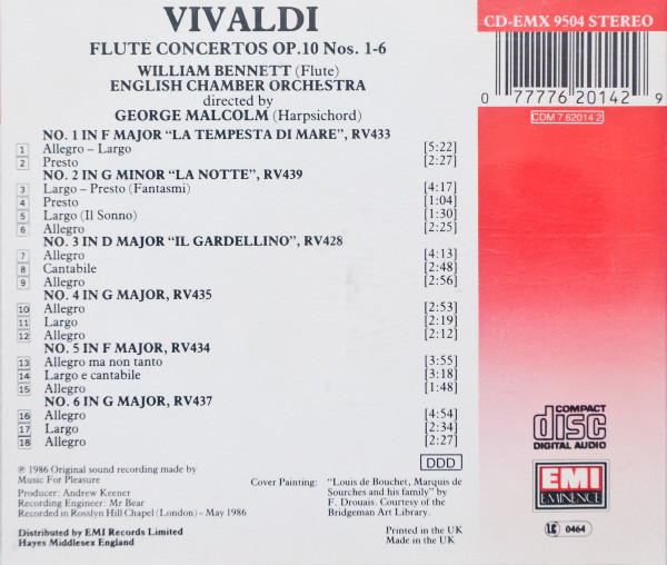 Vivaldi*, William Bennett (3), English Chamber Orchestra Directed By George Malcolm-1