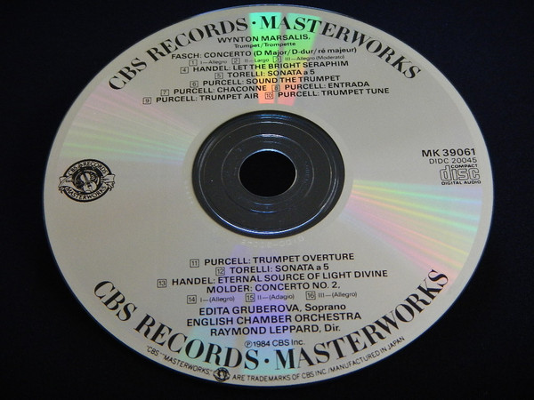 Wynton Marsalis, Edita Gruberova, English Chamber Orchestra, Raymond Leppard - Purcell*, Händel*, Torelli*, Fasch*, Molter*-1