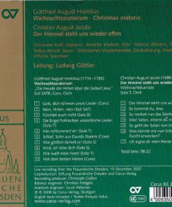 Gottfried August Homilius - Dresdner Kreuzchor / Dresdner Barockorchester / Ludwig Güttler-1