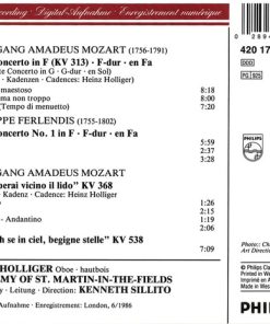 Mozart*, Ferlendis*, Heinz Holliger, Academy Of St. Martin-in-the-Fields*, Kenneth Sillito-1