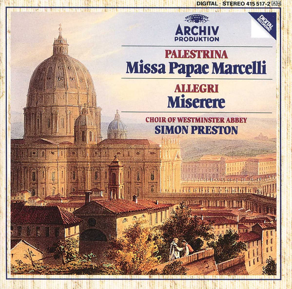 Palestrina*, Allegri* - Choir Of Westminster Abbey*, Simon Preston-0