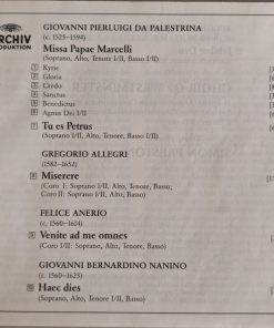 Palestrina*, Allegri* - Choir Of Westminster Abbey*, Simon Preston-3