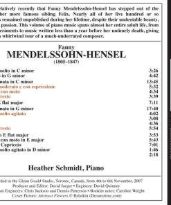 Fanny Mendelssohn-Hensel*, Heather Schmidt (3)-1