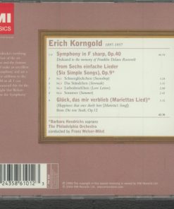 Erich Wolfgang Korngold, Barbara Hendricks, The Philadelphia Orchestra, Franz Welser-Möst-1