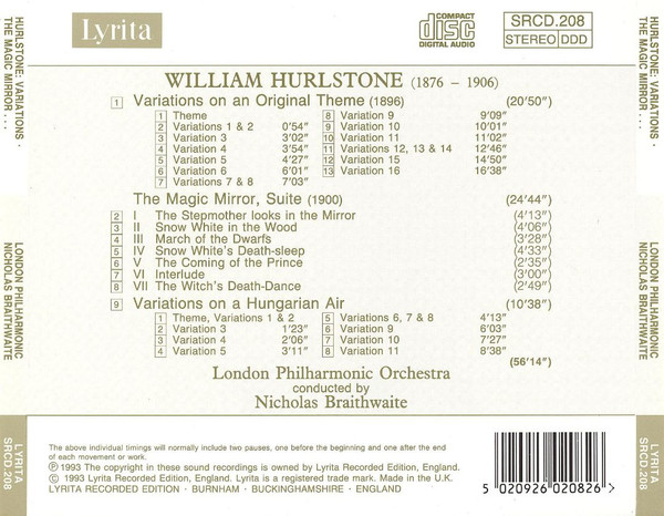 William Hurlstone, London Philharmonic Orchestra, Nicholas Braithwaite-1