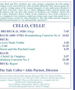 Bach* And Brubeck*, The Yale Cellos, Aldo Parisot-1