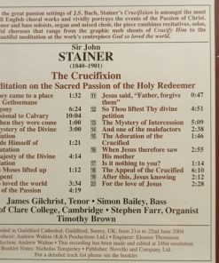 John Stainer, James Gilchrist, Simon Bailey, The Choir Of Clare College, Timothy Brown (3)-4