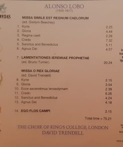 Alonso Lobo, The Choir Of King's College London*, David Trendell-3