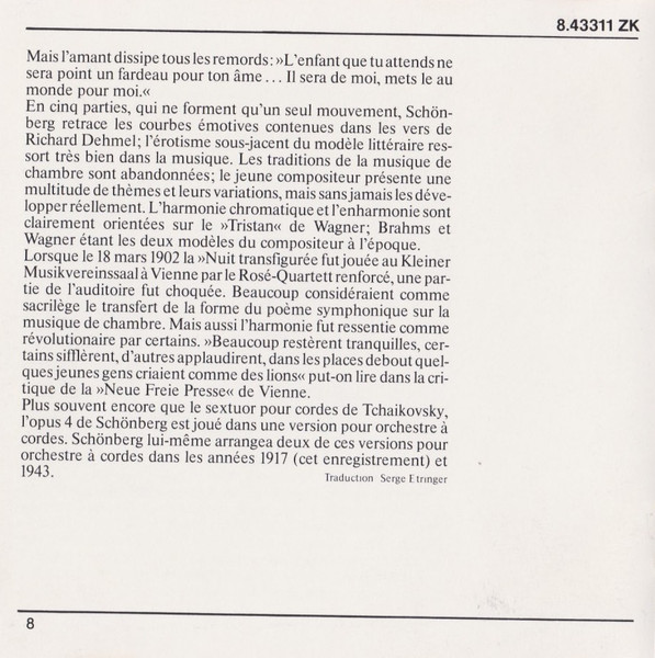 Arnold Schönberg* / Peter Tschaikowsky* - Israel Chamber Orchestra, Yoav Talmi-3
