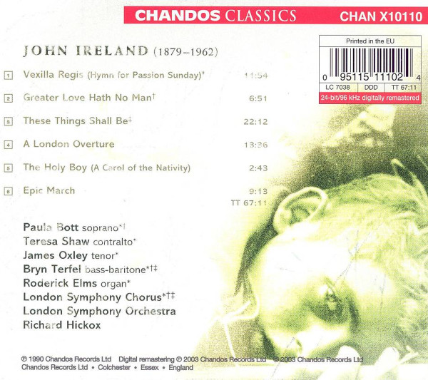 Ireland* - Bryn Terfel • Paula Bott • Teresa Shaw • James Oxley • London Symphony Chorus • London Symphony Orchestra • Richard Hickox-1