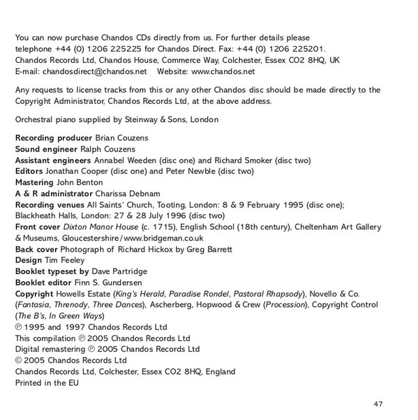 Howells* – Yvonne Kenny, Lydia Mordkovitch, Moray Welsh, London Symphony Orchestra, Richard Hickox-4