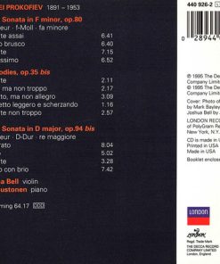 Joshua Bell, Olli Mustonen, Prokofiev*-2