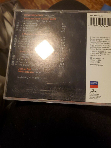 Joshua Bell, Olli Mustonen, Prokofiev*-3