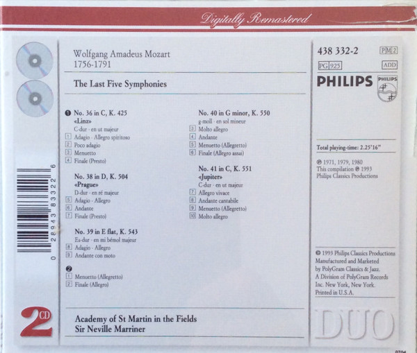 Mozart*, Academy Of St Martin In The Fields*, Sir Neville Marriner-4