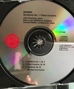 Samuel Barber - John Browning (2), Saint Louis Symphony Orchestra, Leonard Slatkin-2