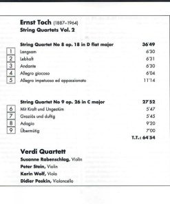 Ernst Toch - Verdi Quartett-2