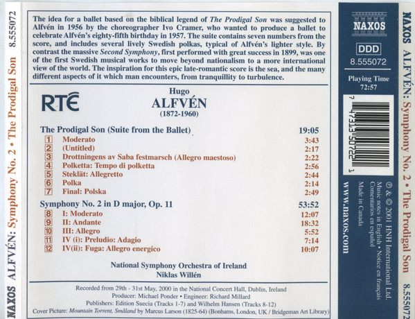 Hugo Alfvén, National Symphony Orchestra Of Ireland, Niklas Willén-1
