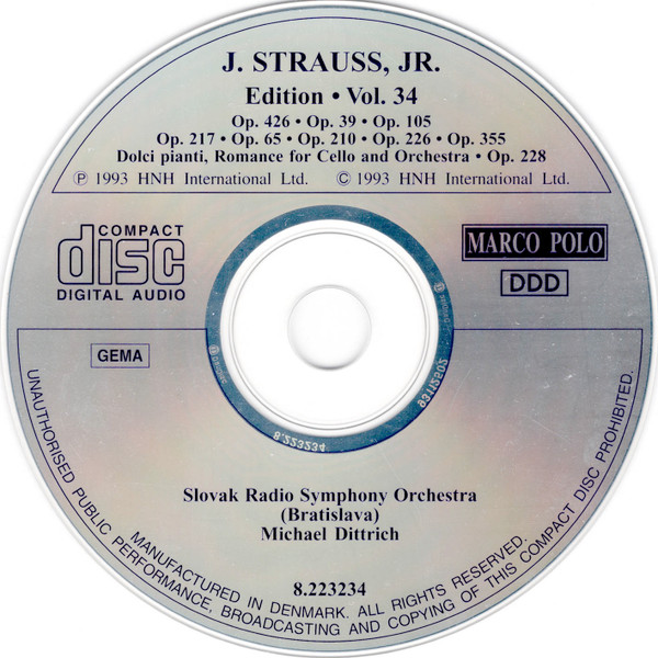 J. Strauss, Jr.*, Slovak Radio Symphony Orchestra (Bratislava)*, Michael Dittrich-2