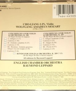Cho-Liang Lin, Wolfgang Amadeus Mozart, English Chamber Orchestra, Raymond Leppard-3