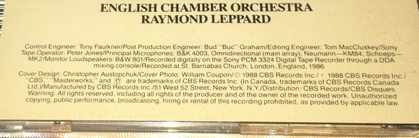 Cho-Liang Lin, Wolfgang Amadeus Mozart, English Chamber Orchestra, Raymond Leppard-4