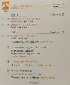 Alexander Borodin - Andrew Davis, Saulius Sondeckis, Leonard Bernstein-3
