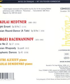 Medtner*, Rachmaninov* - Dmitri Alexeev, Nikolai Demidenko-1