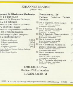 Johannes Brahms : Emil Gilels, Berliner Philharmoniker, Eugen Jochum-2