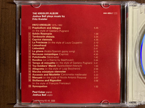 Fritz Kreisler, Joshua Bell, Paul Coker-3