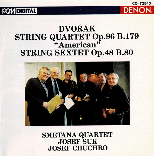 Antonín Dvořák, Smetana Quartet, Josef Suk, Josef Chuchro-0