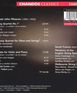 Ernest John Moeran - Sarah Francis · Donald Scotts · John Talbot (4) · Melbourne String Quartet-1
