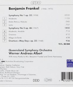 Benjamin Frankel – Queensland Symphony Orchestra, Werner Andreas Albert-1