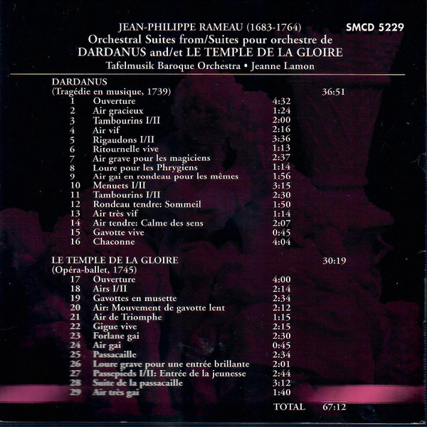 Jean-Philippe Rameau, Tafelmusik Baroque Orchestra, Jeanne Lamon-2